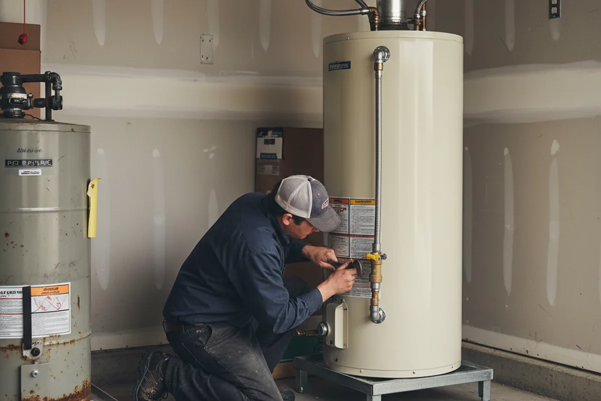 Water heater and shutoff valve replacement in Pinecliffe